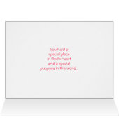 You are special cards (Inside Horizontal (Top))