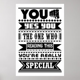 You Are Special (Motivational Quote) Poster