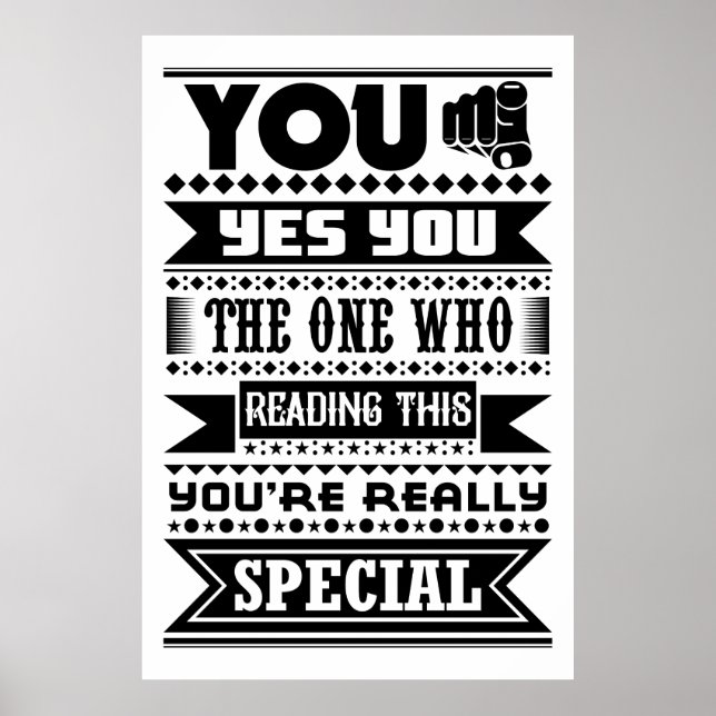 You Are Special (Motivational Quote) Poster (Front)