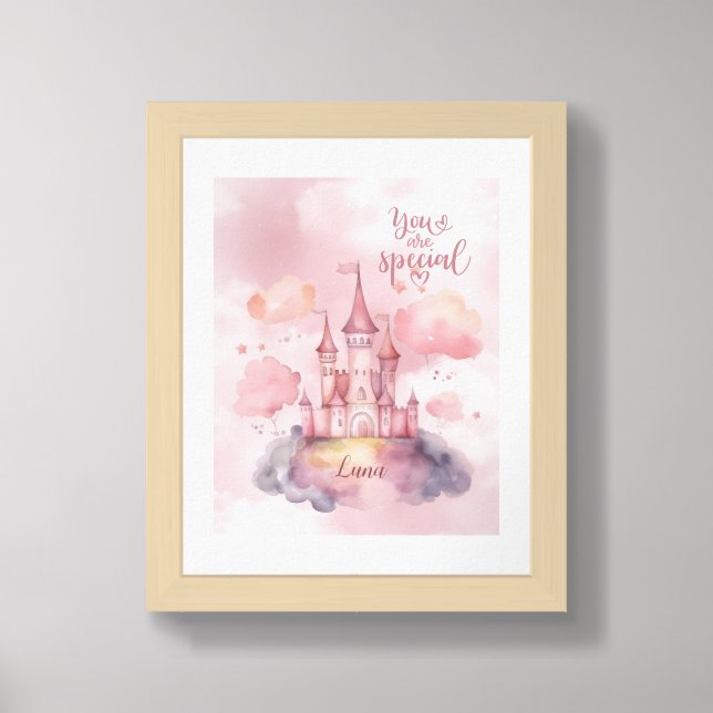 You are Special Place on the Pink Cloud Framed Art (Framed Front)