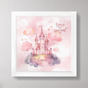You are Special Place on the Pink Cloud Framed Art