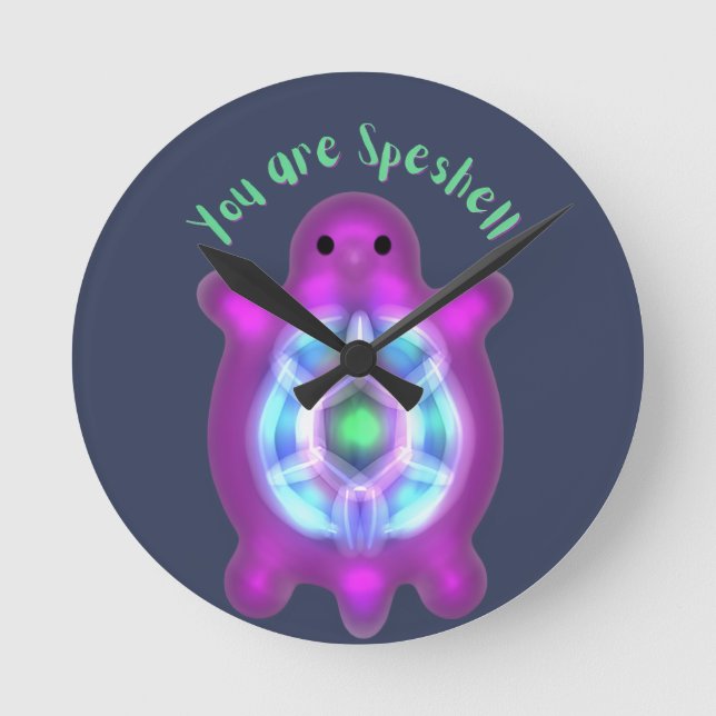 You Are Speshell Turtle Personalized Gift Round Clock (Front)