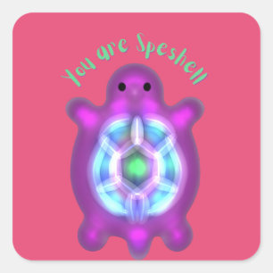 You Are Speshell Turtle Personalized Gift  Square Sticker