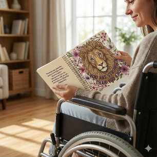 You Are Strong Lion Spiral Notebook