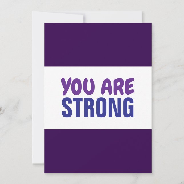 You are Strong Powerful Encouragement Invitation (Front)