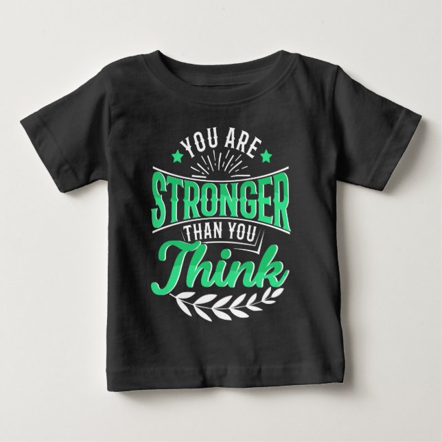 You Are Stronger Than You Think” Brother Baby Baby T-Shirt (Front)