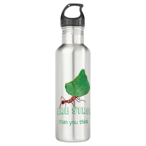You are stronger than you think stainless steel water bottle