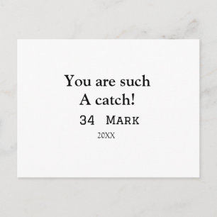You are such a catch boyfriend valentine sports na postcard