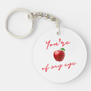 You Are The Apple Of My Eye Keychain Valentine