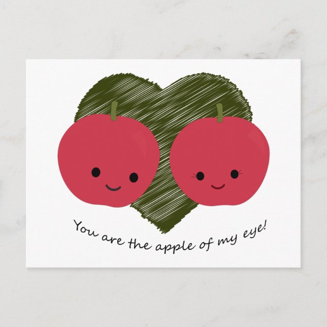 You are the Apple of my Eye Postcard (Front)