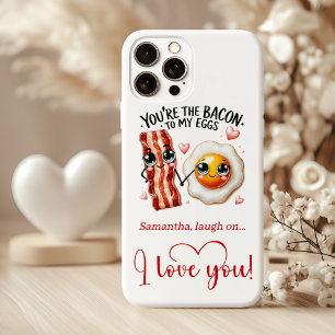 You are the bacon to my eggs funny Valentine's  iPhone 15 Plus Case