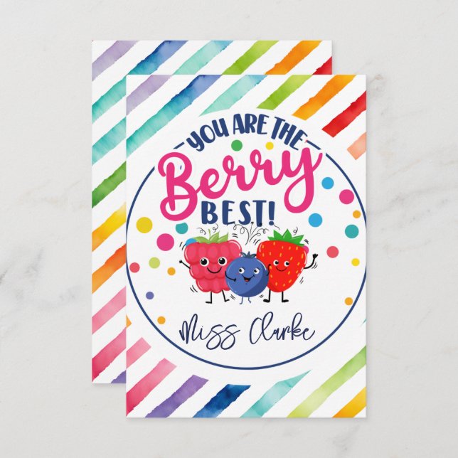 you are the berry best teacher gift card holder (Front/Back)