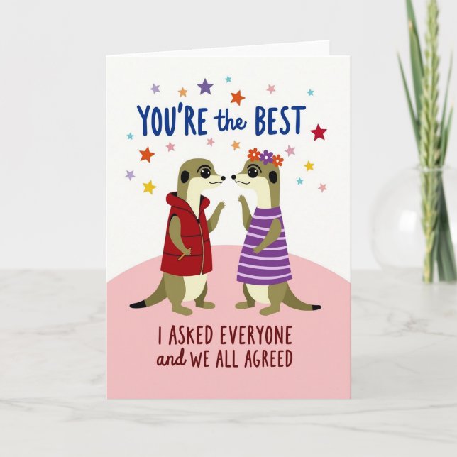 You Are The Best Appreciation Card (Front)