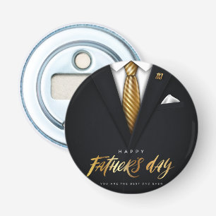 You Are the Best Dad Ever Black Gold Father's Day Bottle Opener