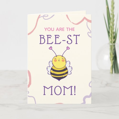 You Are The Best Mom Funny Pun Mothers Day Cute Holiday Card
