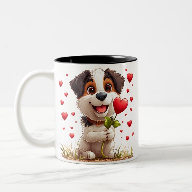 You Are The Butter To My Bread Two-Tone Coffee Mug (Left)