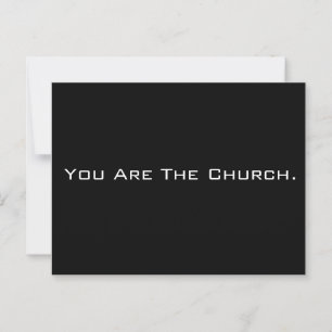 You Are The Church Postcard