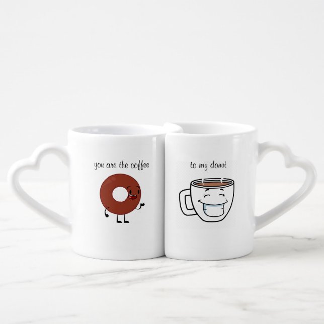 you are the coffee to my donut coffee mug set (Front Nesting)