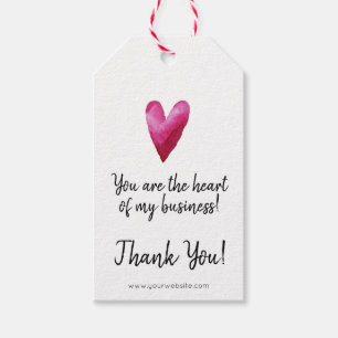 You are the Heart of my Business Gift Tags