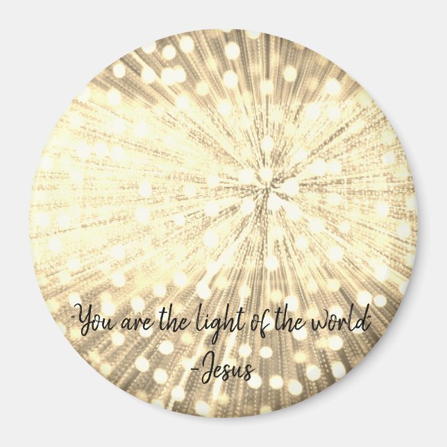 "You Are the Light Of the World" Photo Magnet (Front)