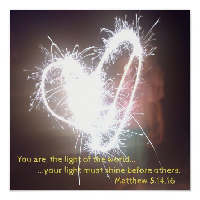 You are the light of the world! poster (Front)
