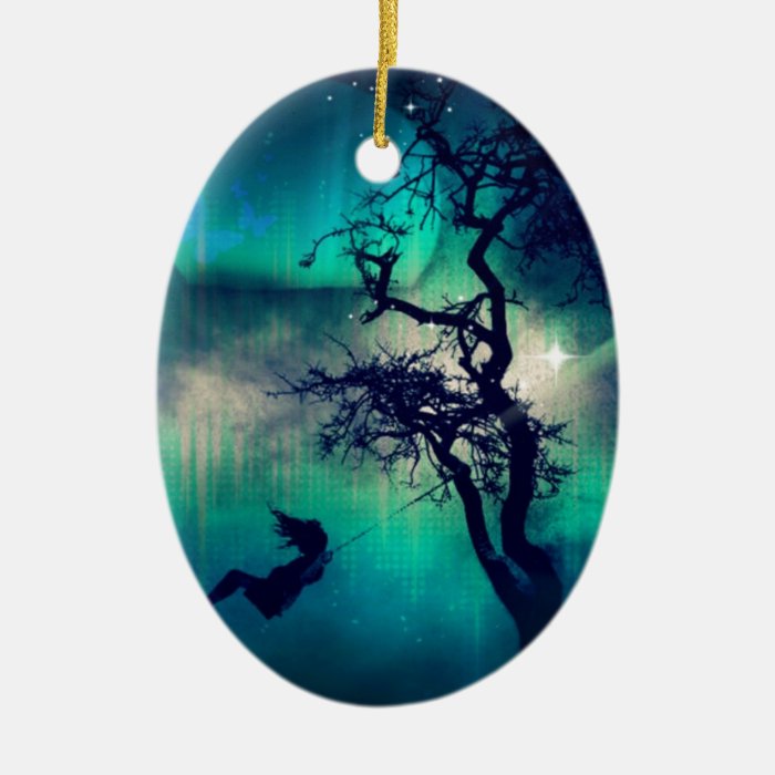 You Are the Light Turquoise Christmas Ornament