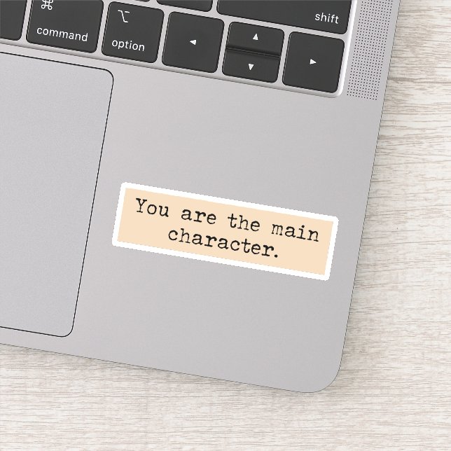 You are the main character Dark academia aesthetic Sticker (Detail)