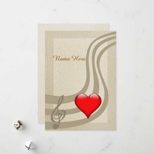 You are the music to my heart, Personalize Holiday (Front/Back In Situ)