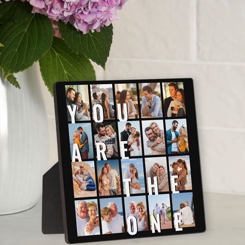 You are the One 20 Picture Collage Photo Plaque