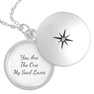 You Are The One My Soul Loves Locket Necklace. Necklace