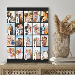 You are the One Romantic 20 Photo Collage Canvas Print<br><div class="desc">Romantic photo canvas gift for your partner - perfect for a wedding anniversary gift, engagement, proposal prop etc. The design features oversized print which reads "You are the one", displayed as an overlay on your pictures. The photo template is set up for you to add 20 of your favorite photos,...</div>