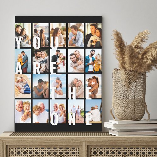You are the One Romantic 20 Photo Collage Canvas Print