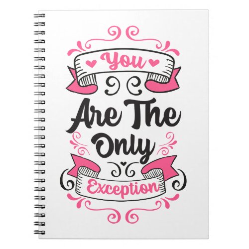 You Are the Only Exception Paramore Lyrics Quote Notebook