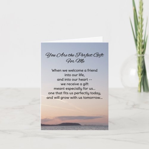 You Are the Perfect Gift For MeFriendship Card