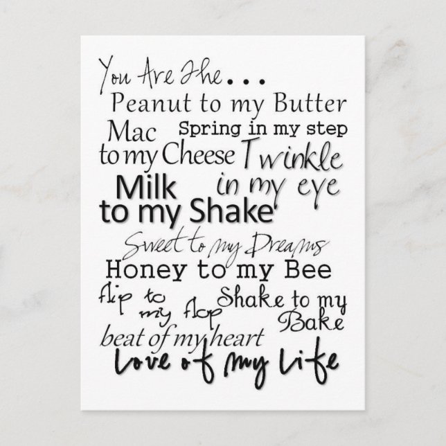 You are the... Postcard (Front)