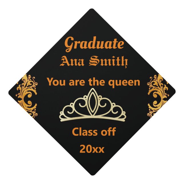 You are the queen graduation cap topper (Front)