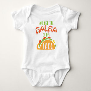 You are the salsa to my taco funny Valentine's Day Baby Bodysuit