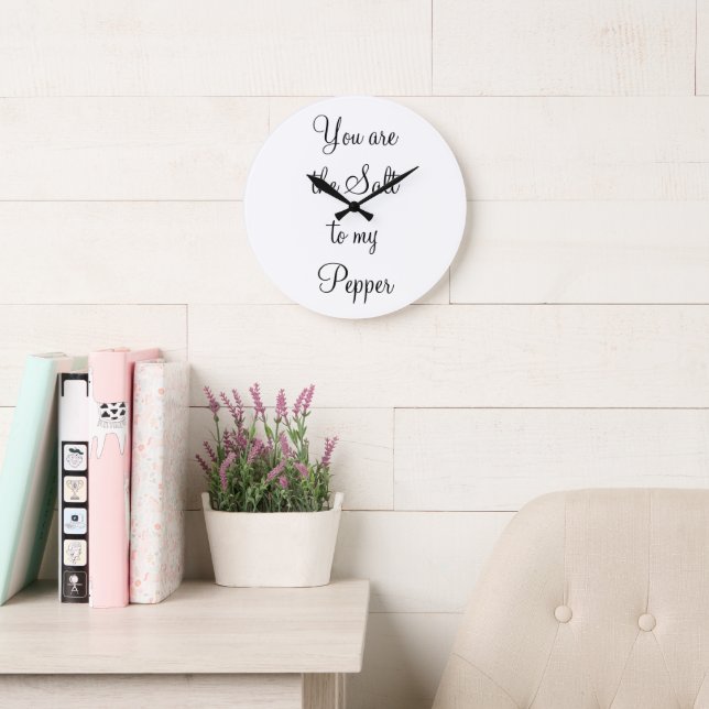 You Are the Salt to My Pepper Wall Clock (Reading Room)