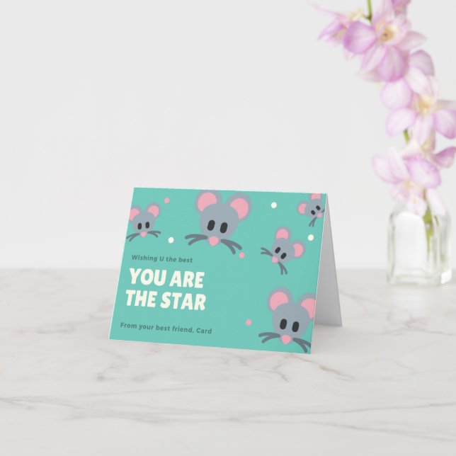 You Are The Star Of The Show  Card (Orchid)