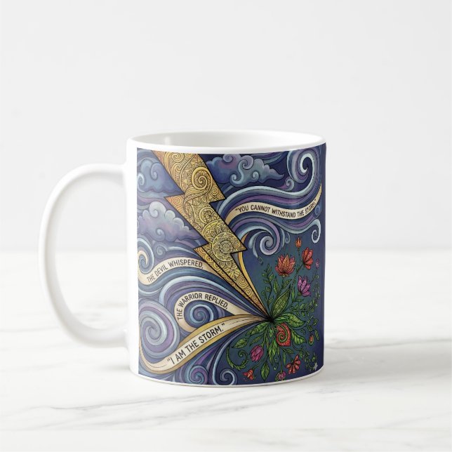 You Are The Storm Personalized Coffee Mug (Left)