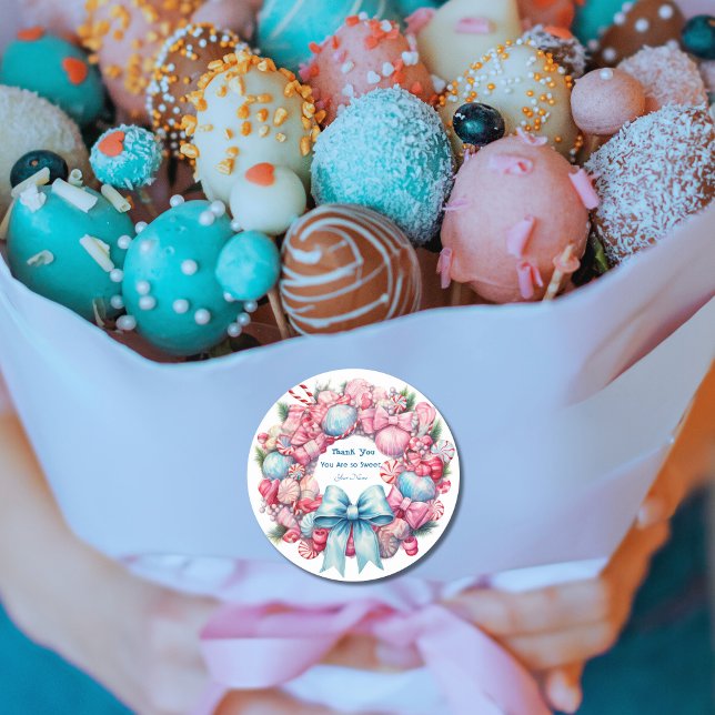 You are the sweetest classic round sticker (Creator Uploaded)