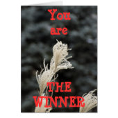 You are THE WINNER (Front)