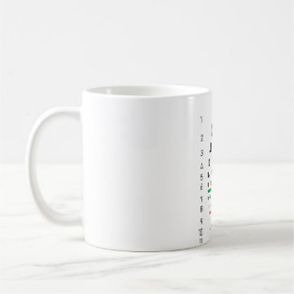 You Are Too Close Funny Social Distancing Eye Tes Coffee Mug