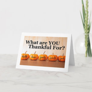 'YOU' ARE TOP ON MY LIST FOR "THANKSGIVING" HOLIDAY CARD