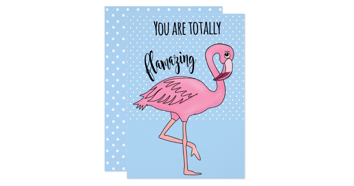 You are totally flamazing, flamingo gift voucher invitation | Zazzle.com