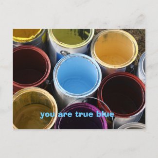 you are true blue postcard postcard