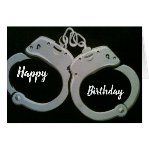 YOU ARE UNDER ARREST ADULT BIRTHDAY HUMOR