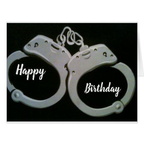 YOU ARE UNDER ARREST ADULT BIRTHDAY HUMOR