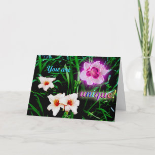 "You are unique!" birthday card