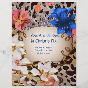 You Are Unique in Christ's Plan  Personalize Paper